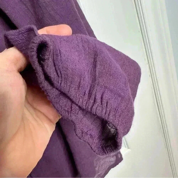 Northern  Reflections Blouse Lace Flowy Purple Size Large - Picture 7 of 16